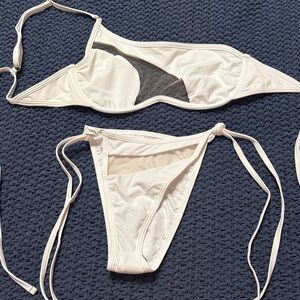 White Mesh bikini